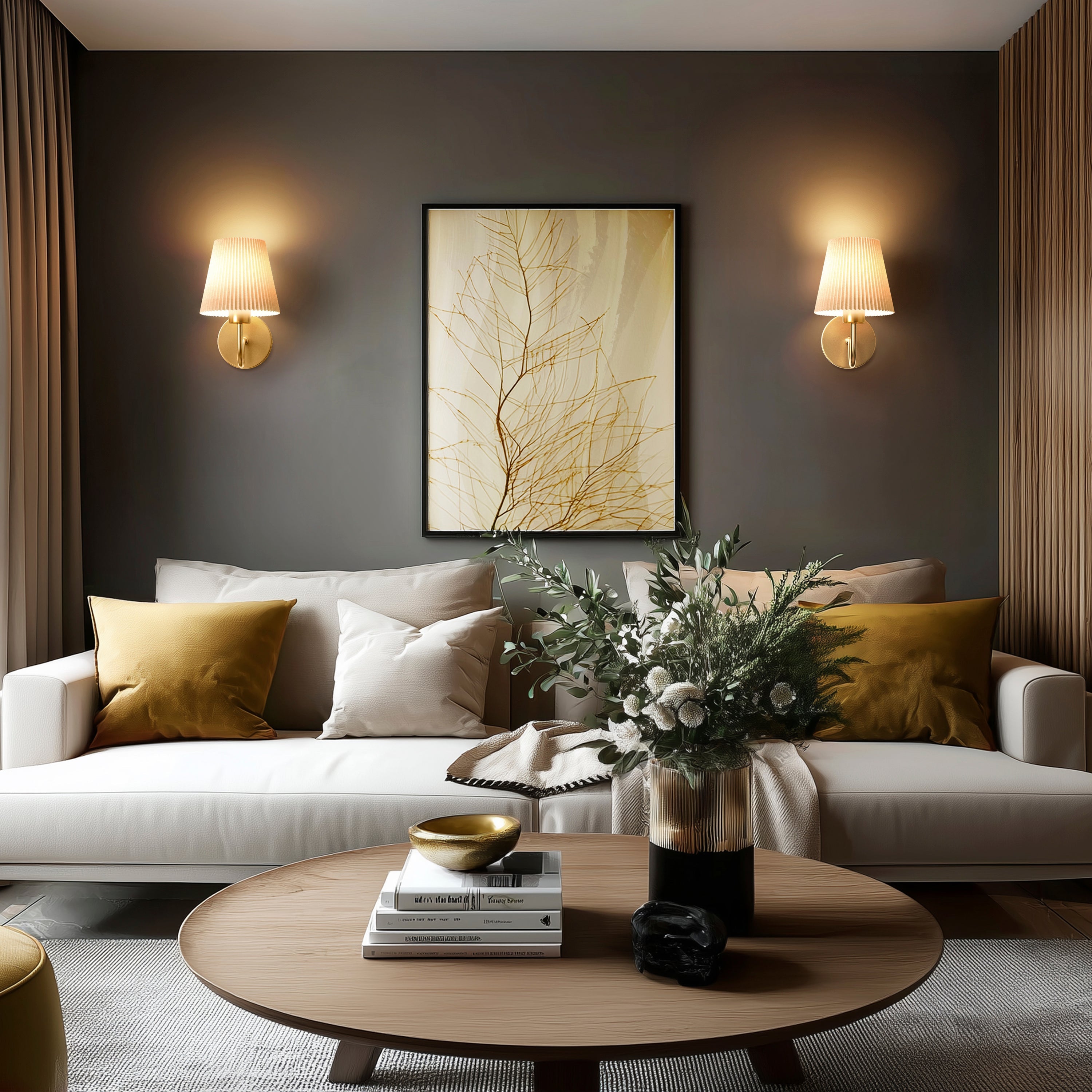 Curved Wireless Wall Sconce | Modern Minimalist Light