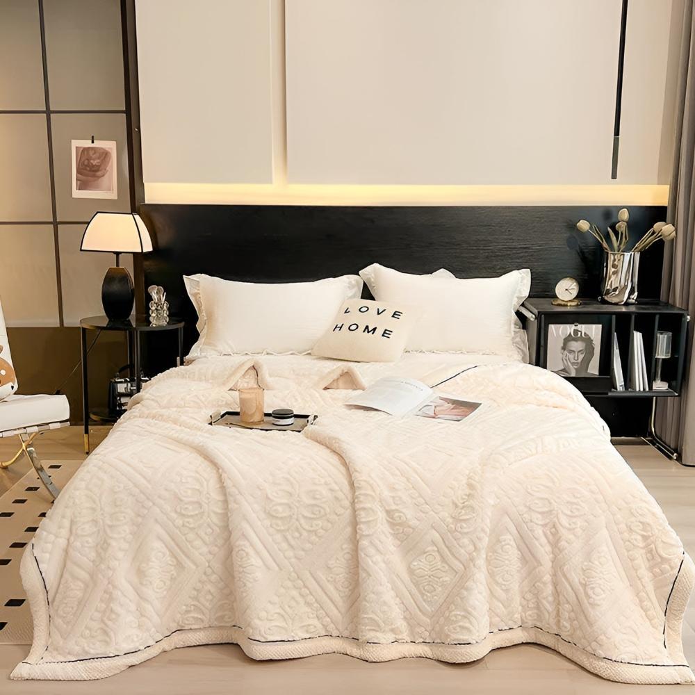 Velvet Mandala Sherpa Throw Blanket Soft Luxury Warm Blanket