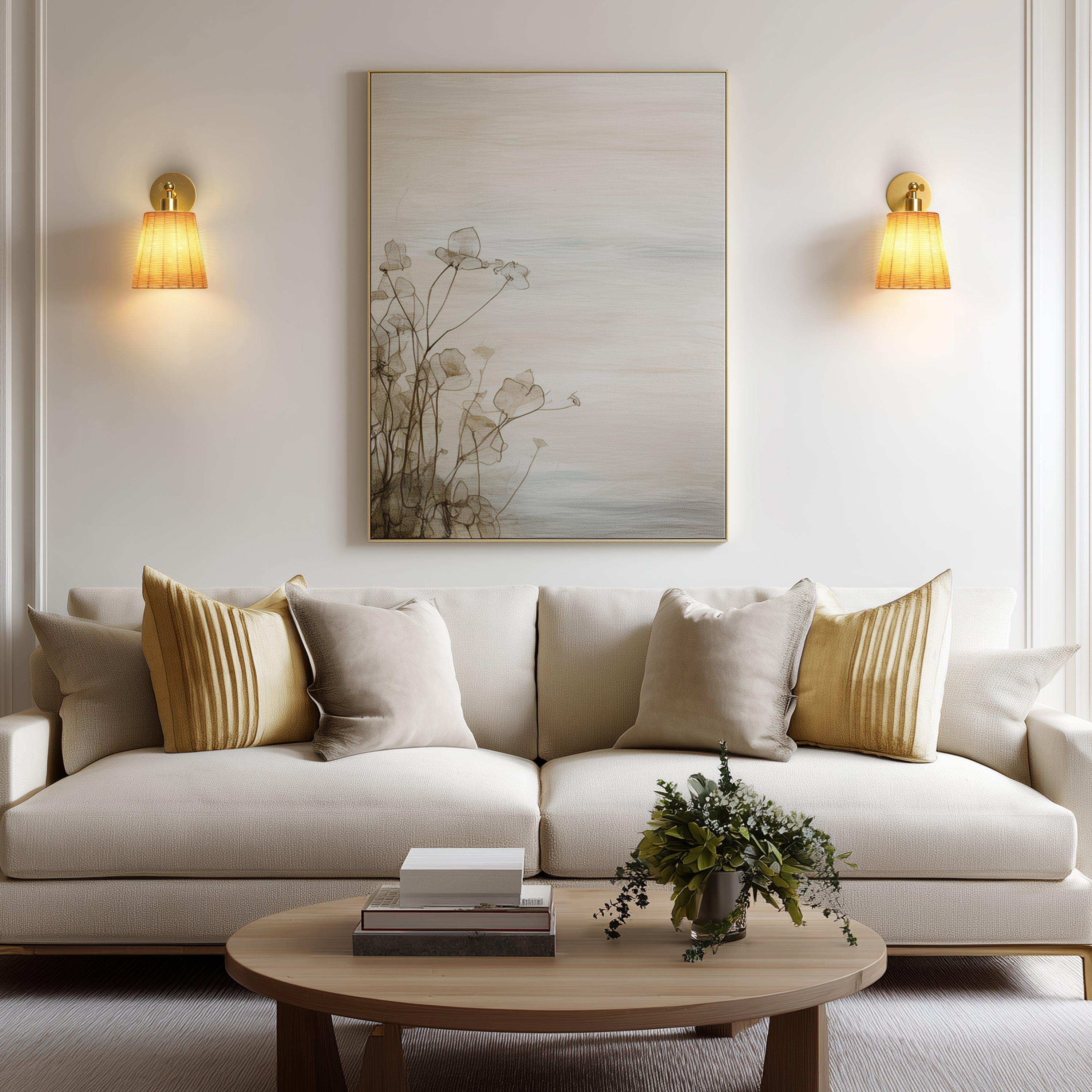 Natural Wireless Wall Sconce | Minimalist Wooden Light