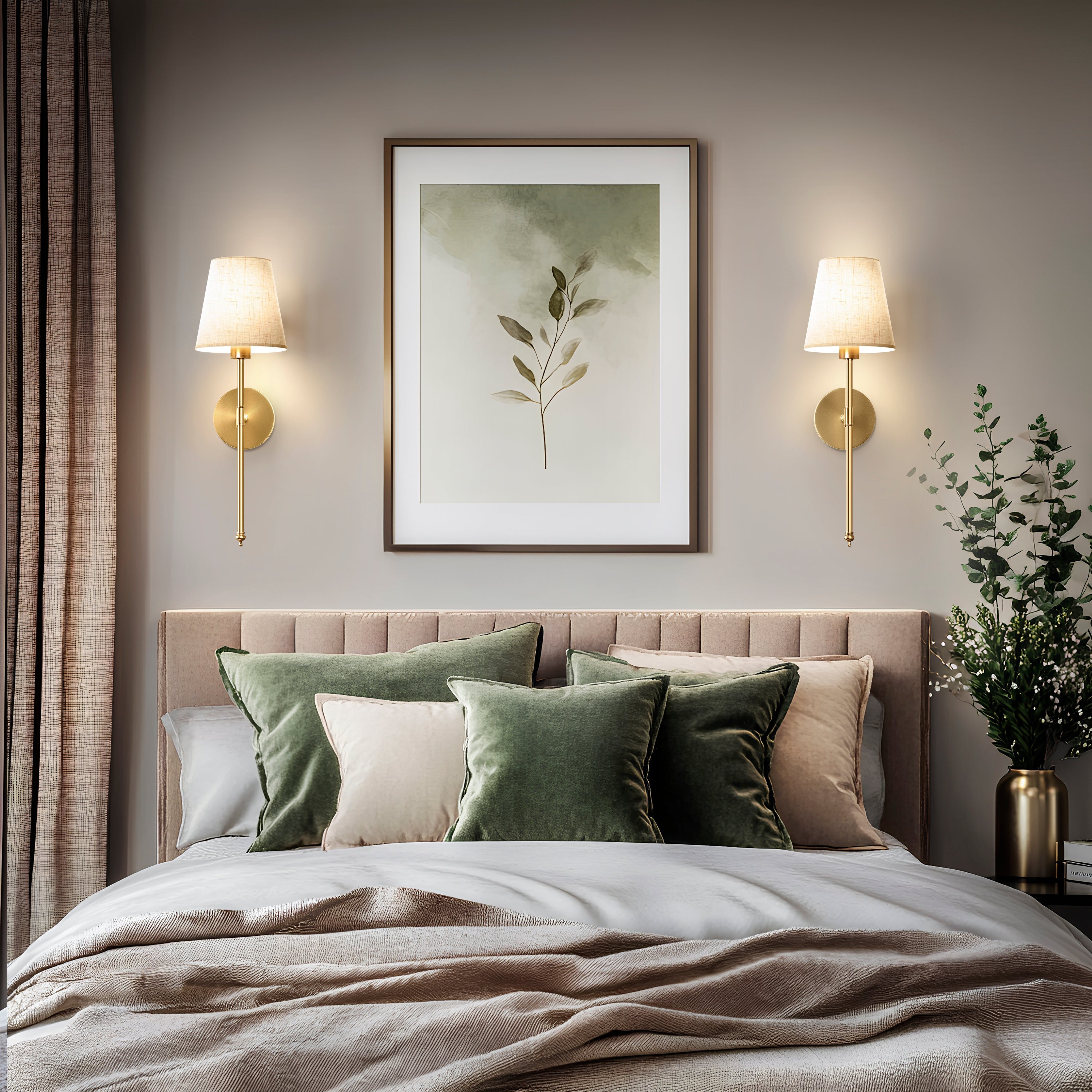 Wireless Sand Wall Sconces | Set of 2 Modern Lights