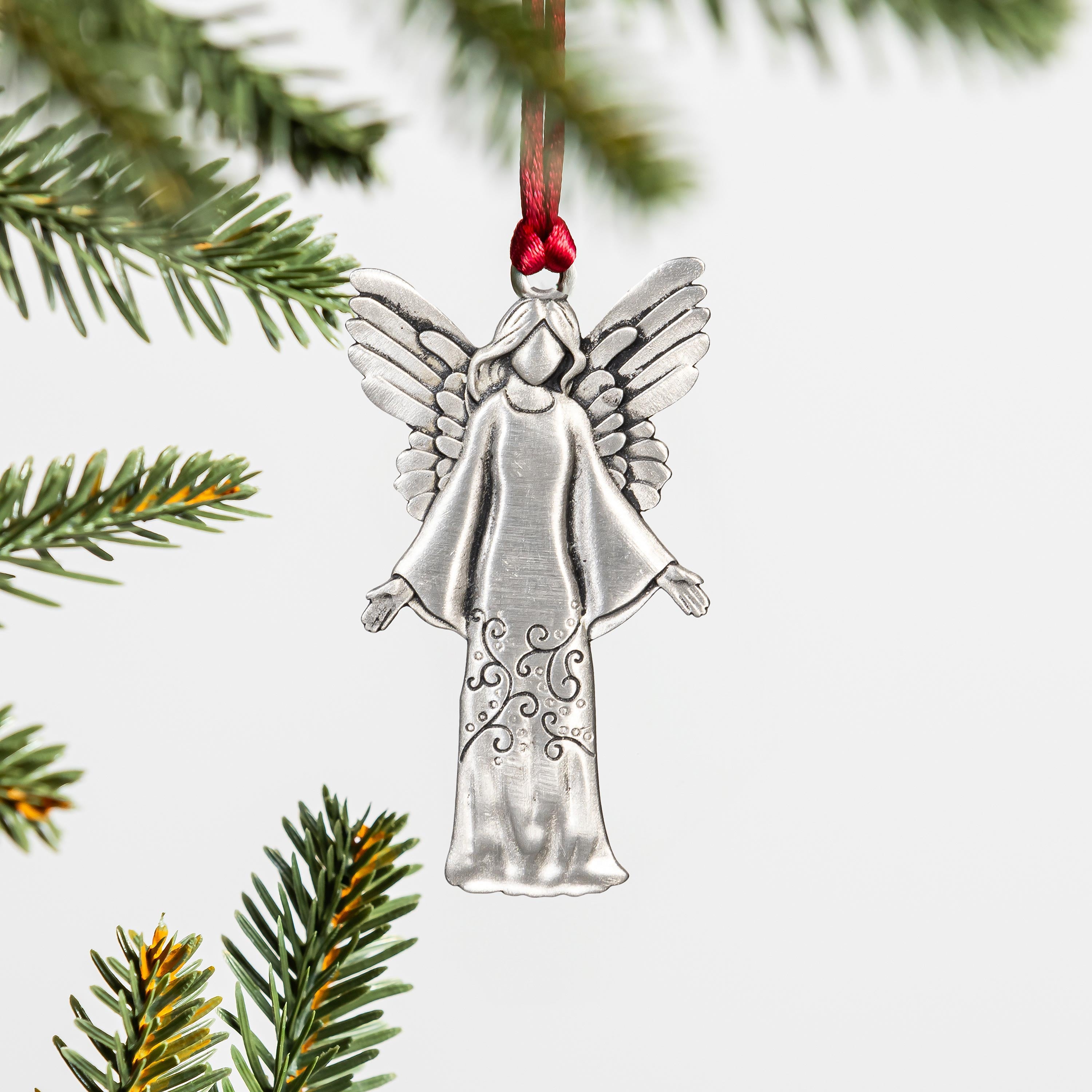 Solid Pewter Angel Ornament | Joyful Traditions Design
