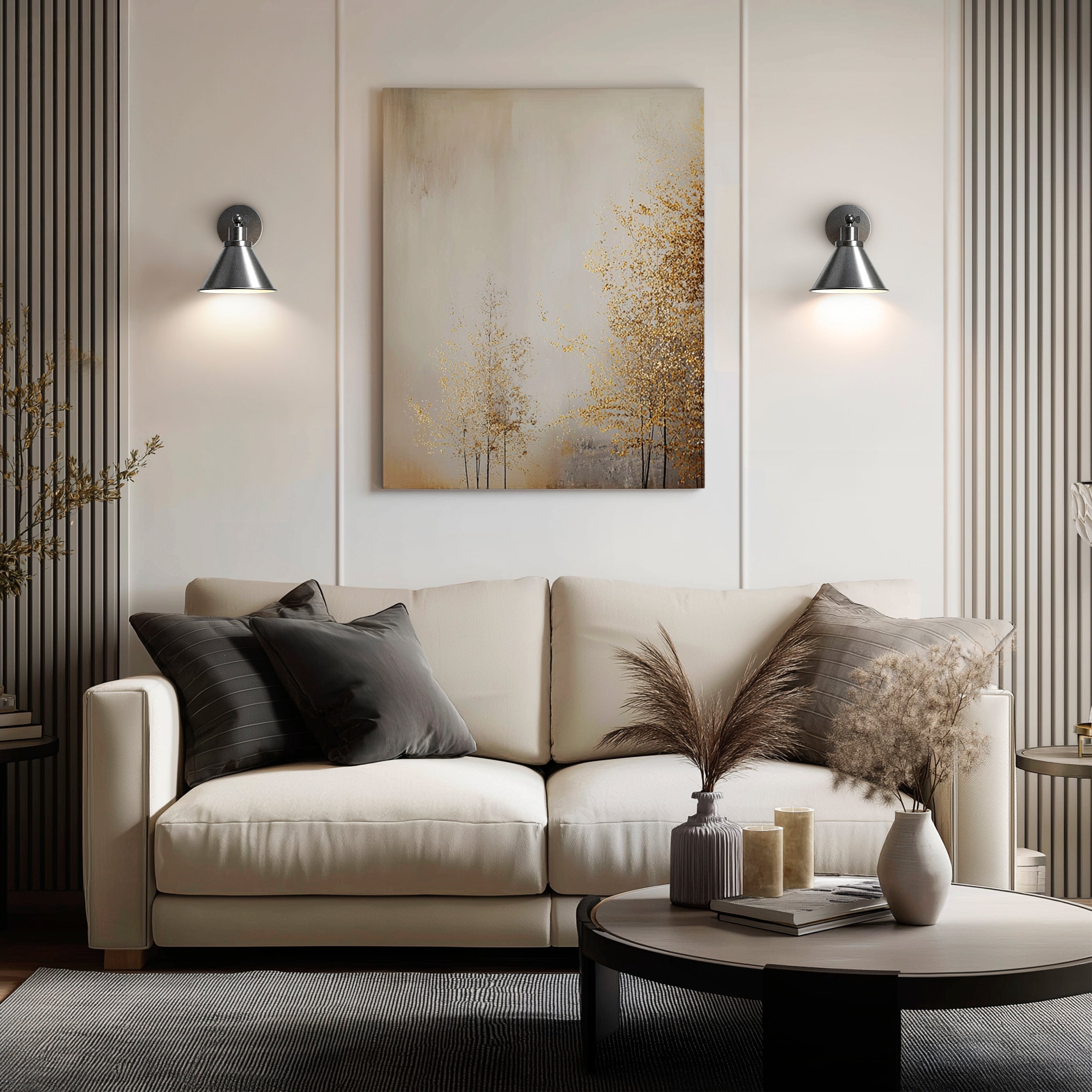 Industrial Wireless Wall Sconce | Vintage Metal Light