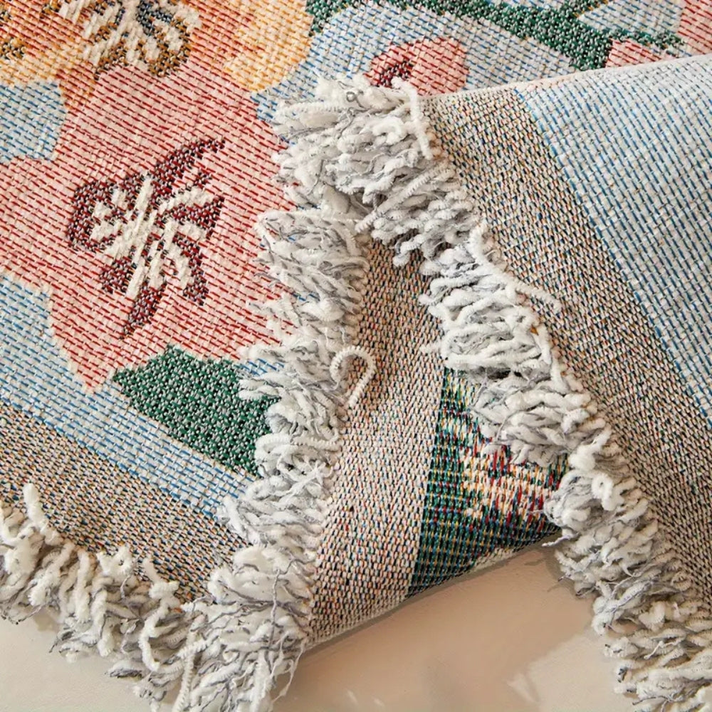 Amara Floral Reversible Sofa Cover | Elegant Double-Sided Comfort for Every Home