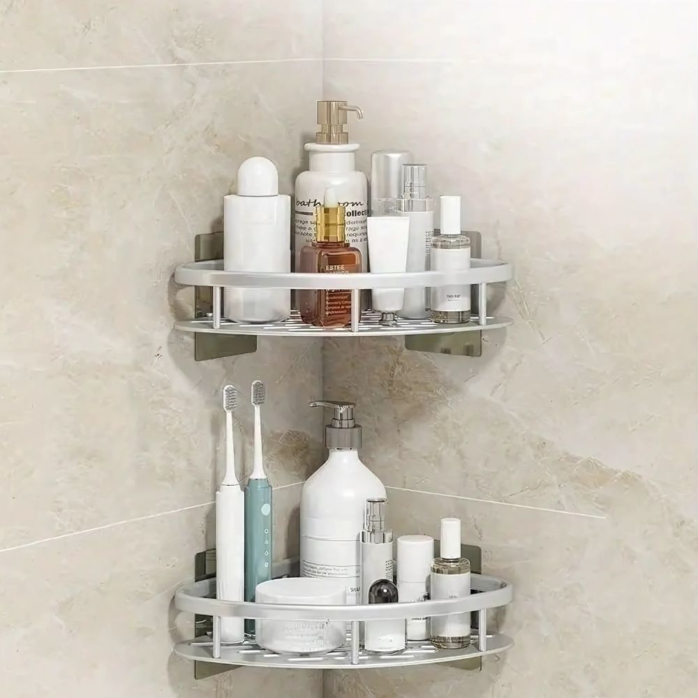 Aluminium Curve Shower Caddy | Rustproof, Durable & Modern