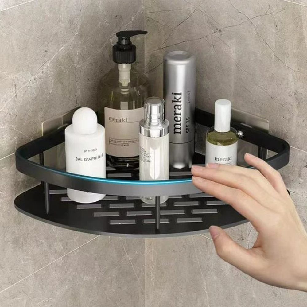 Aluminium Curve Shower Caddy | Rustproof, Durable & Modern