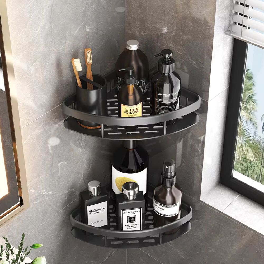 Aluminium Curve Shower Caddy | Rustproof, Durable & Modern