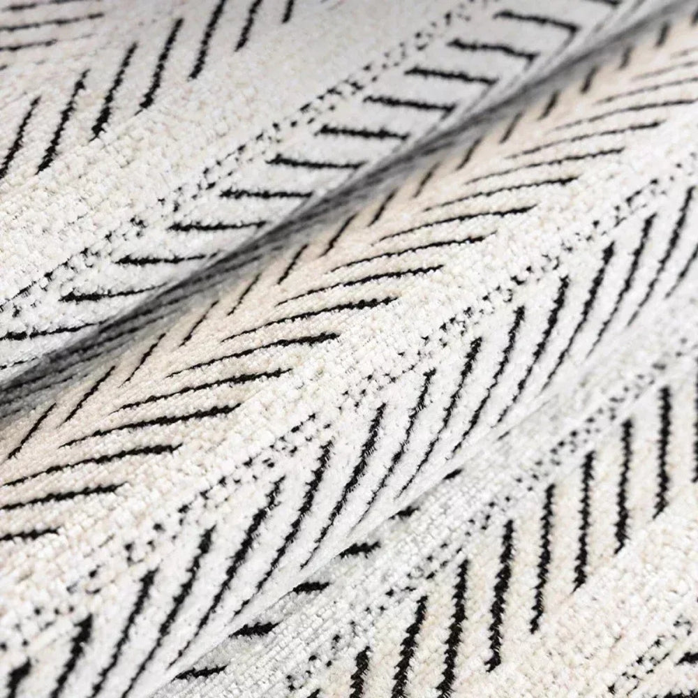 Aurivelle Herringbone Sofa Cover | Scalloped Edge Luxury Protection