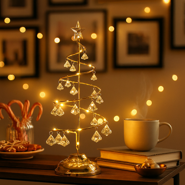 Charming Christmas Tree | Elegant Golden Glow Holiday Decor