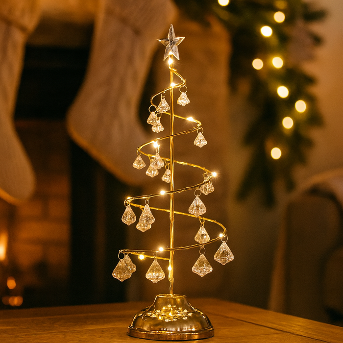 Charming Christmas Tree | Elegant Golden Glow Holiday Decor