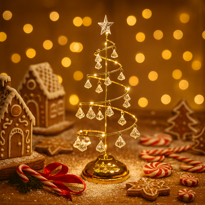 Charming Christmas Tree | Elegant Golden Glow Holiday Decor