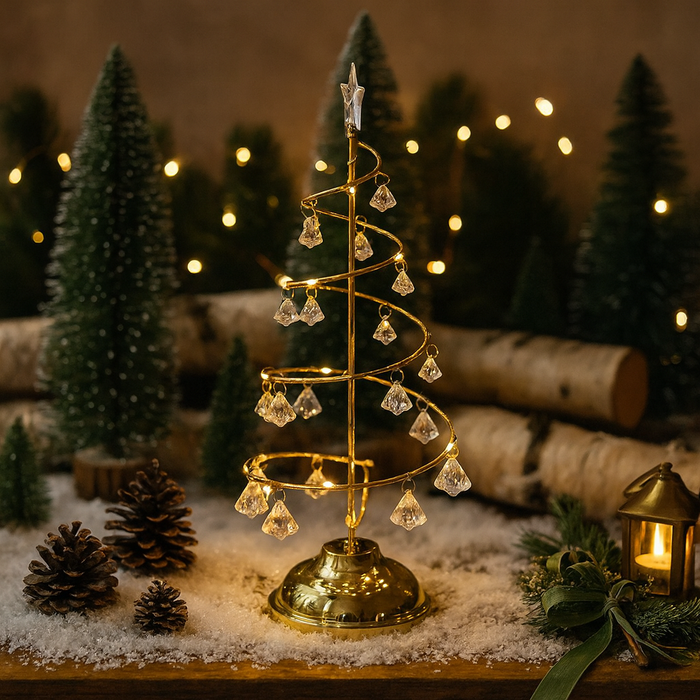 Charming Christmas Tree | Elegant Golden Glow Holiday Decor