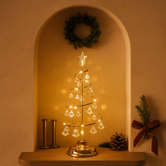 Charming Christmas Tree | Elegant Golden Glow Holiday Decor
