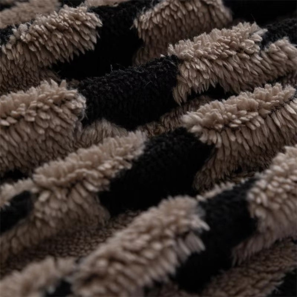 Cavalli Houndstooth Plush Sofa Cover | Classic Comfort with Modern Protection