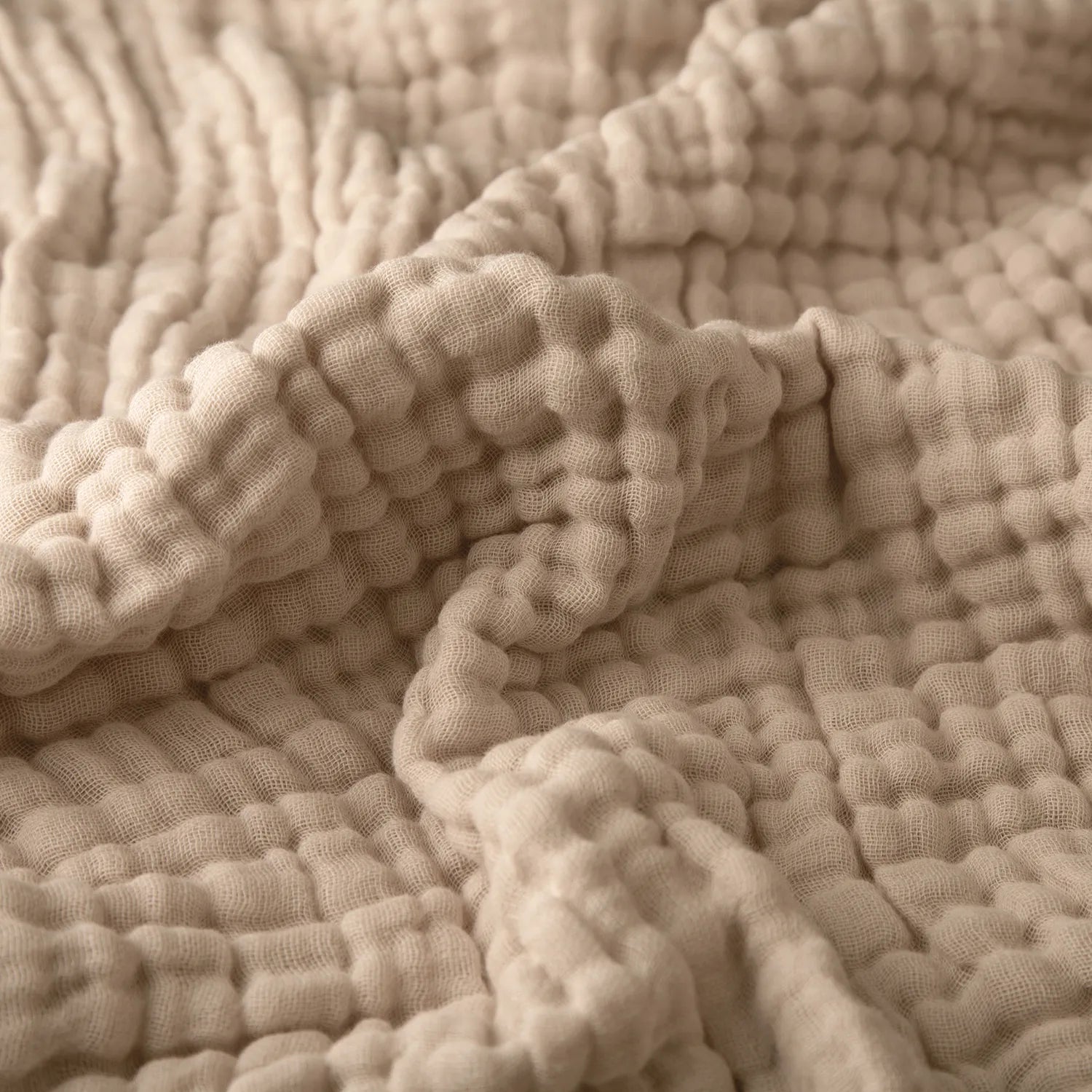 100% Soft Muslin Cotton Winter Blanket | Warm Breathable Throw