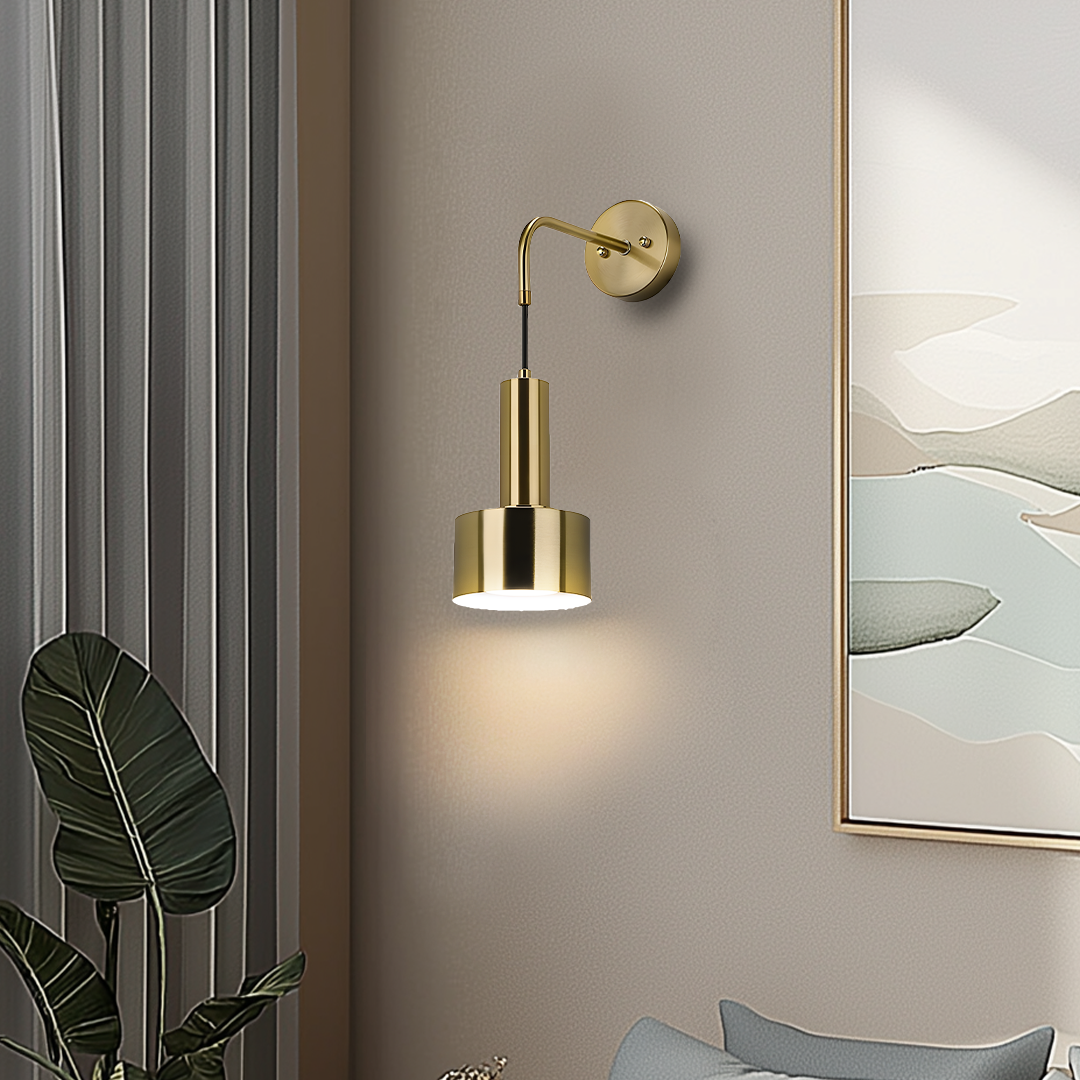 Glowdrop Wireless Wall Sconces | Modern Wall Lamps with Free LED Bulbs (Set of 2)