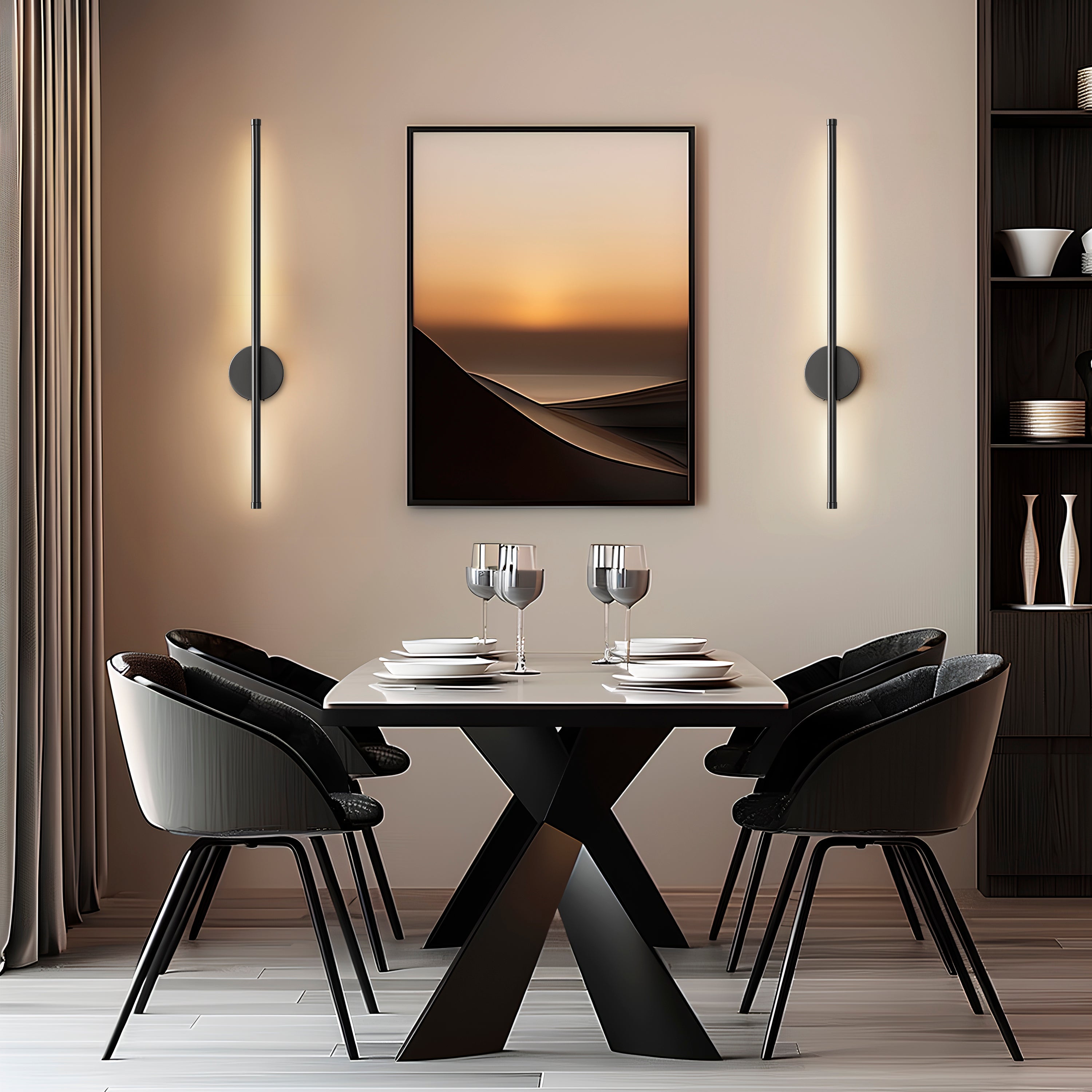 Wireless Modern Wall Lights | Rechargeable Cordless Wall Lamps (2 pcs)