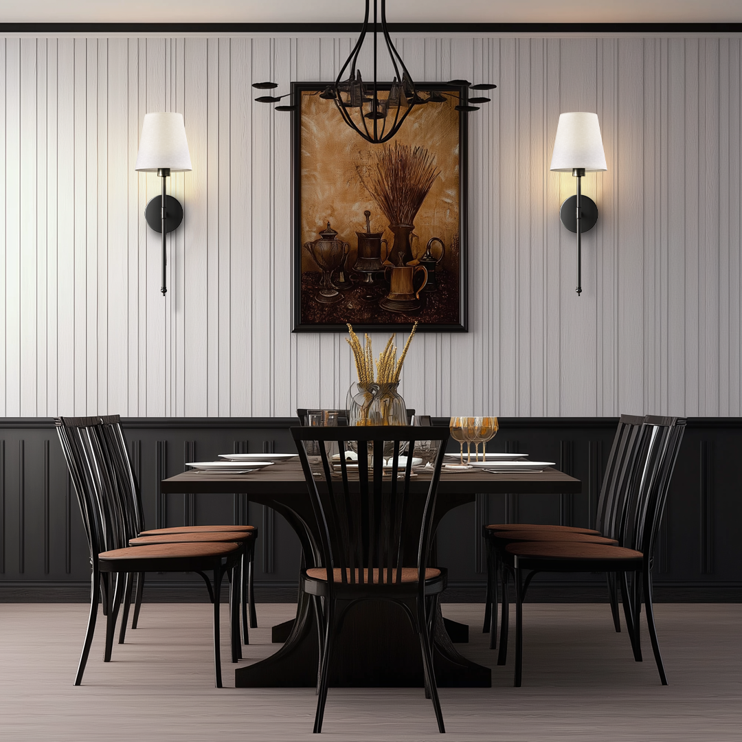 Wireless Gold Wall Sconce Set | Cordless Modern Wall Lamps (2 pcs)