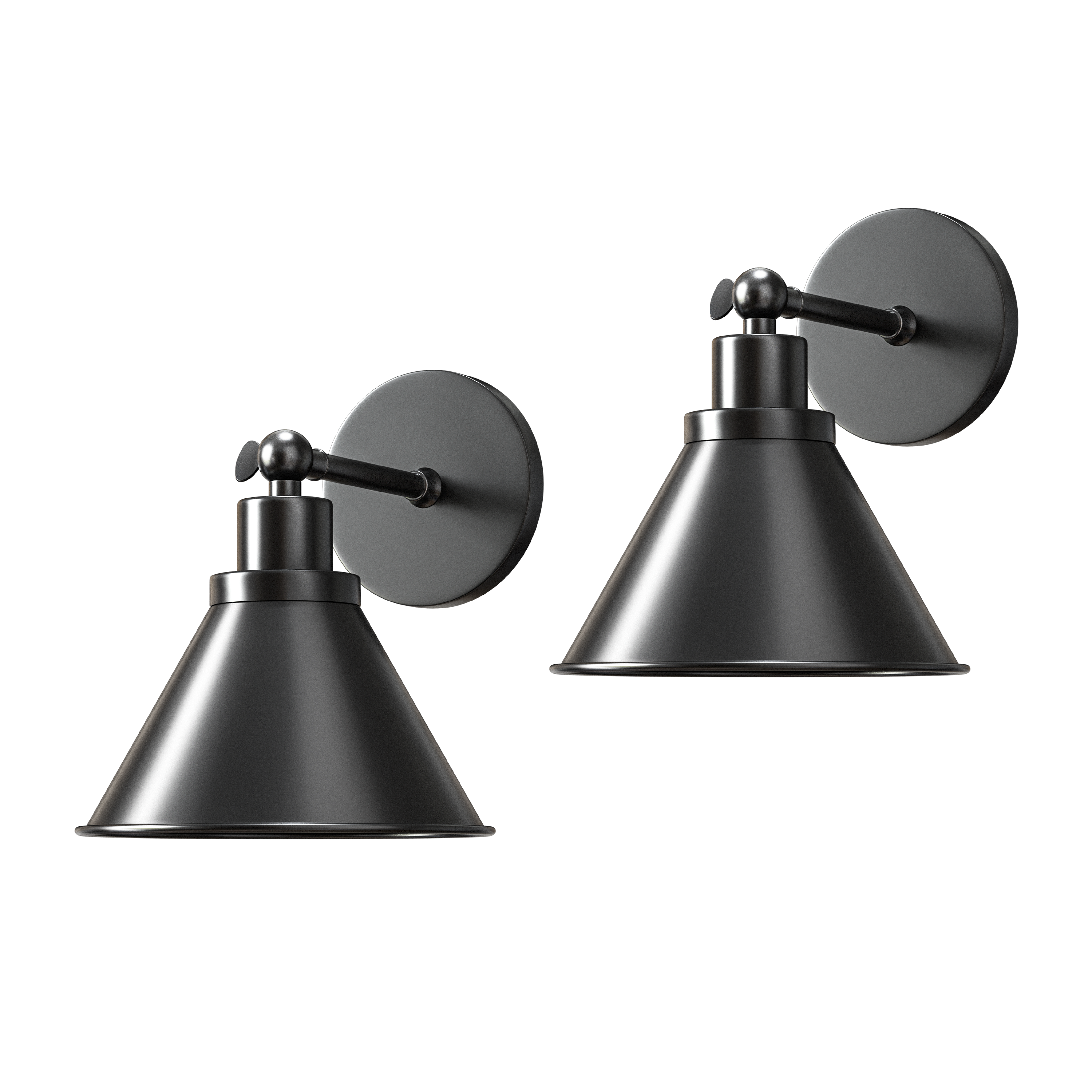 Industrial Wireless Wall Sconce | Vintage Metal Light