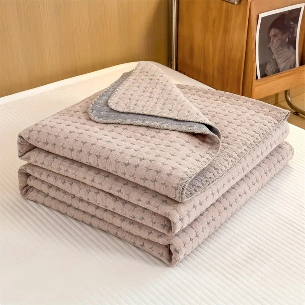 Reversible Nordic Cotton Blanket | Double-Sided Comfort