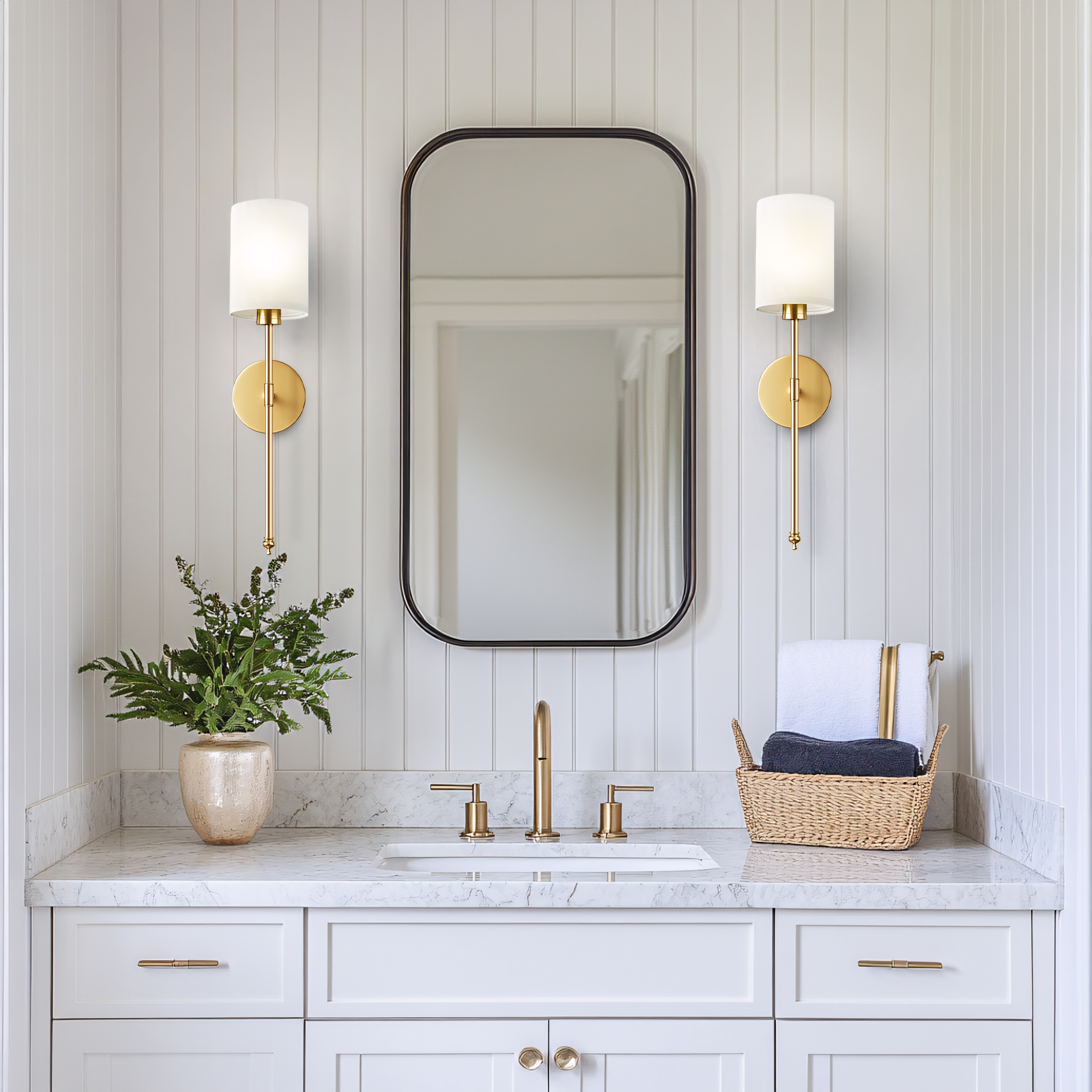 Wireless Cylindrical Wall Sconces | Modern Cordless Wall Lamps (2 pcs)