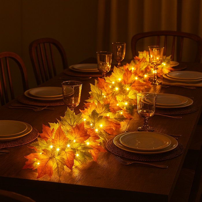 Autumn Glow Garland | Warm Fall Lights for Cozy Seasonal Decor