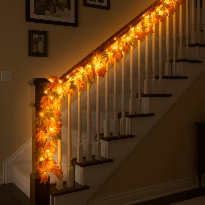 Autumn Glow Garland | Warm Fall Lights for Cozy Seasonal Decor