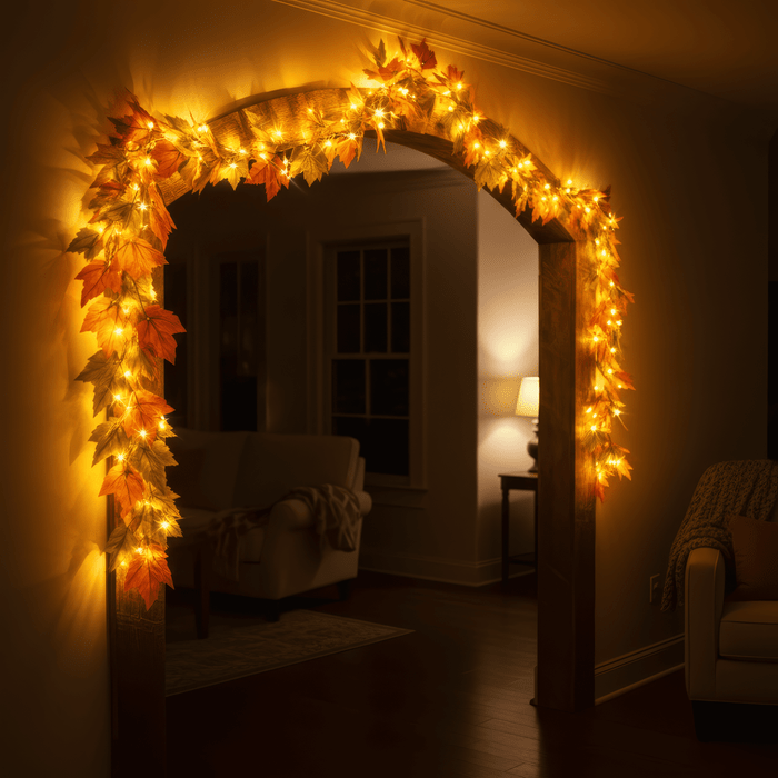 Autumn Glow Garland | Warm Fall Lights for Cozy Seasonal Decor