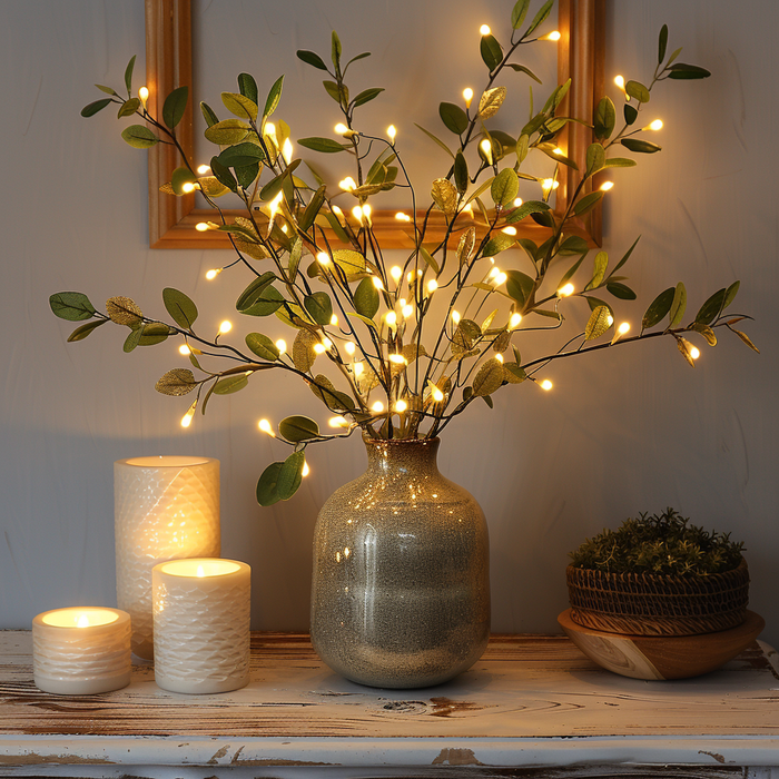 Fairy Light Olive Vine | Soft Glow for a Warm, Natural Home