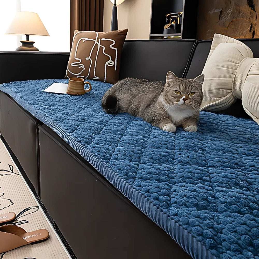 Pet-Proof Quilted Sofa Protector | Soft Textured Comfort and Style