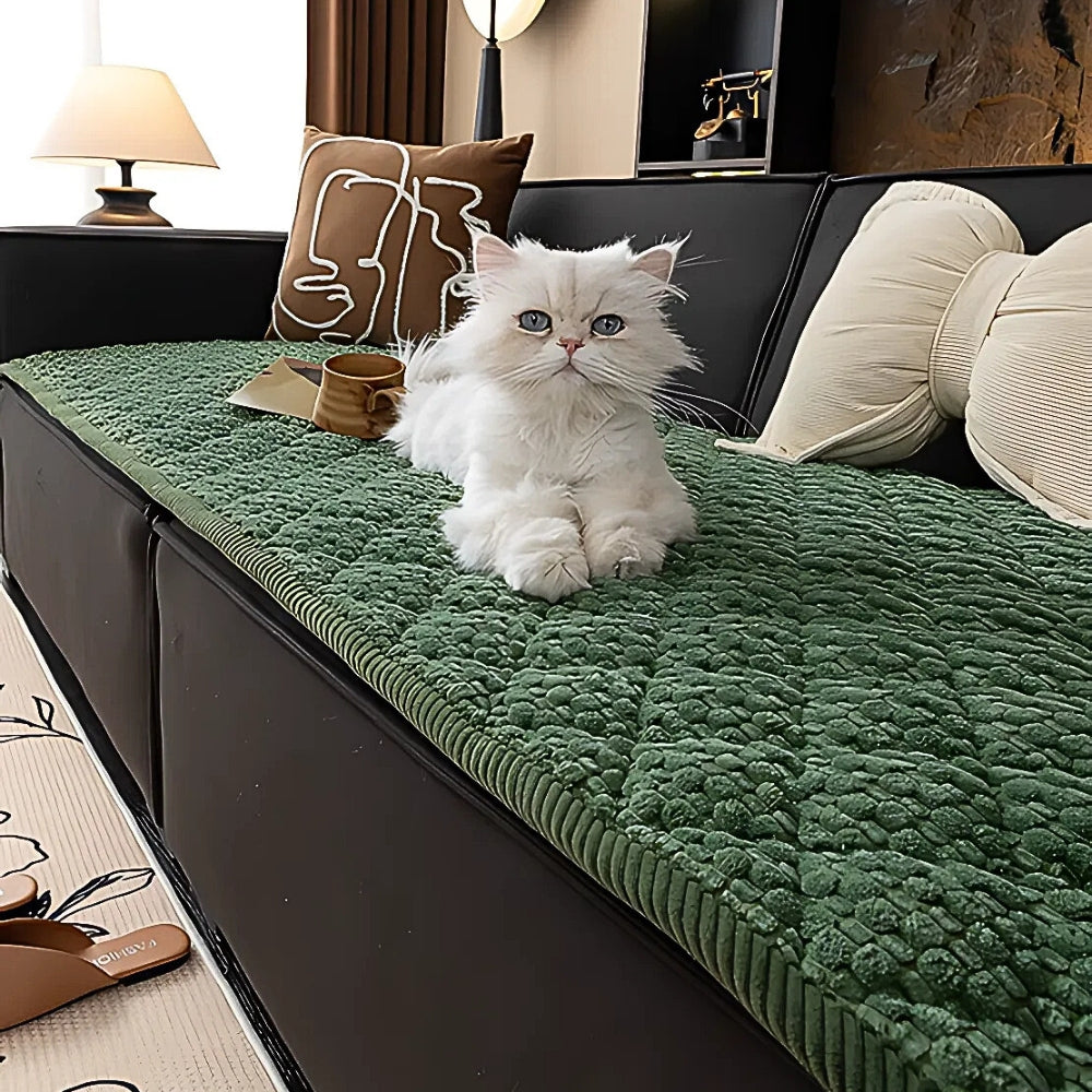 Pet-Proof Quilted Sofa Protector | Soft Textured Comfort and Style