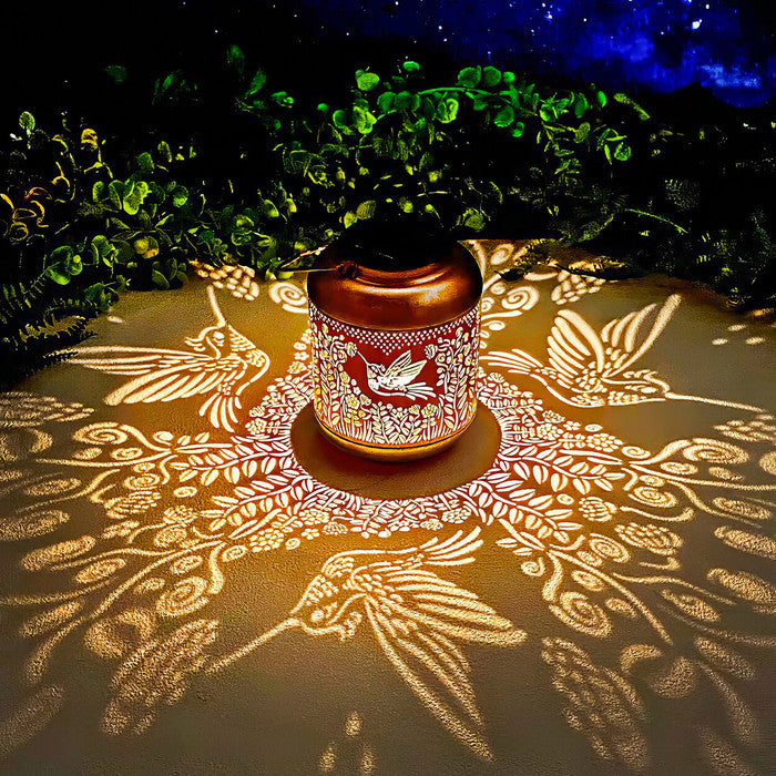 Twilight Twinkle Hummingbird Lantern | Golden Evening Glow
