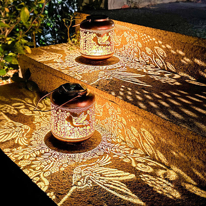 Twilight Twinkle Hummingbird Lantern | Golden Evening Glow