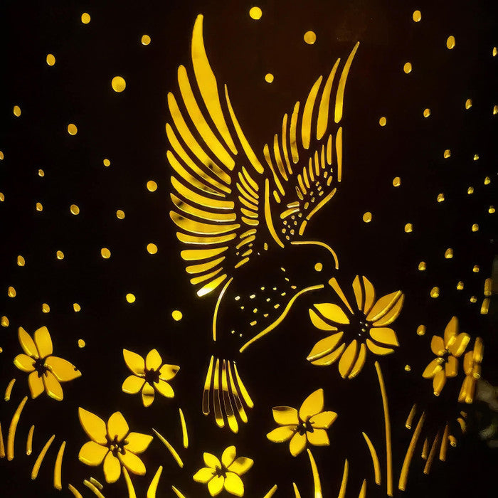 Twilight Twinkle Hummingbird Lantern | Golden Evening Glow