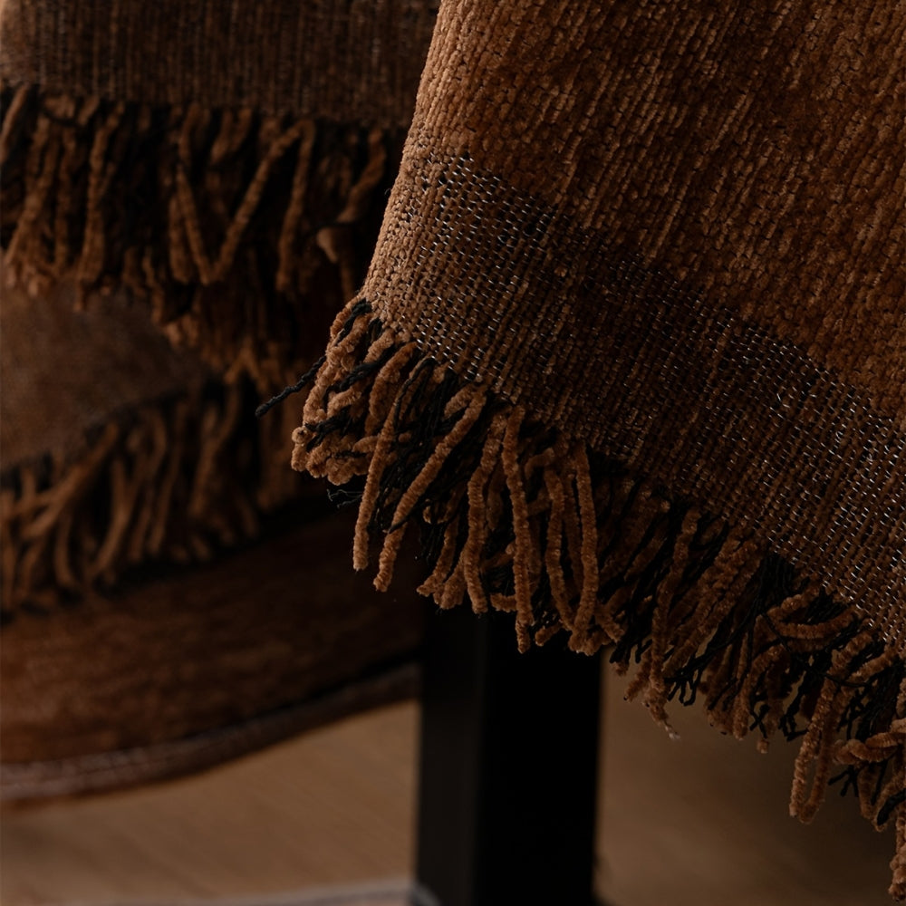 Tribal Geometric Chenille Sofa Cover | Warm Earthy Style with Lasting Comfort