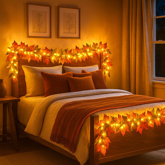 Autumn Glow Garland | Warm Fall Lights for Cozy Seasonal Decor