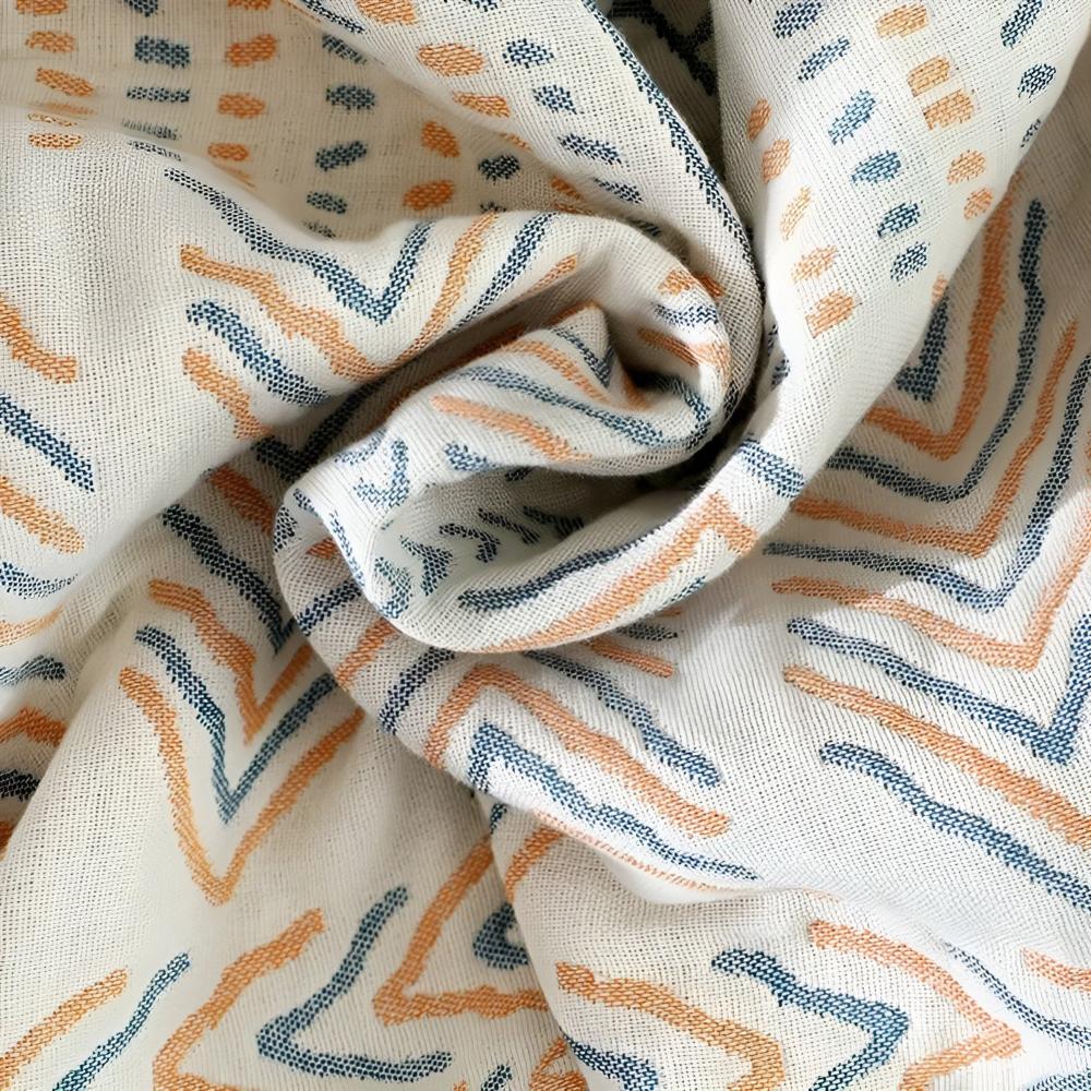 Reversible Chic Cotton Throw Blanket | Cozy Dual Comfort