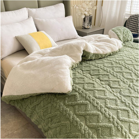 Thick Snuggle Sherpa Throw Blanket Soft Warm Winter Blanket