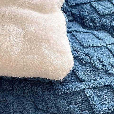 Thick Snuggle Sherpa Throw Blanket Soft Warm Winter Blanket