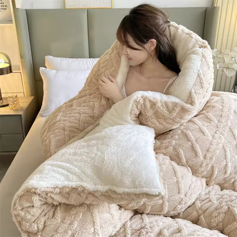 Thick Snuggle Sherpa Throw Blanket Soft Warm Winter Blanket